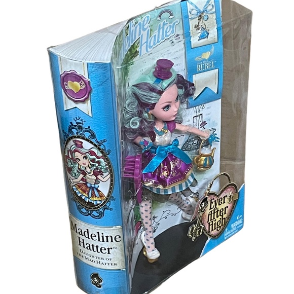 Ever After High Madeline Hatter Doll 2013 Mattel Retired NIB NRFB First Wave - Picture 2 of 6